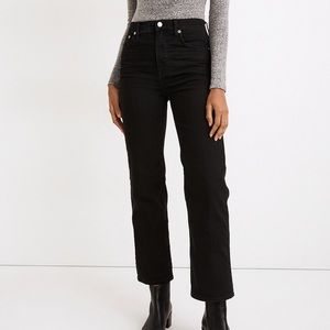 Madewell slim wide leg jeans in black 🖤🖤